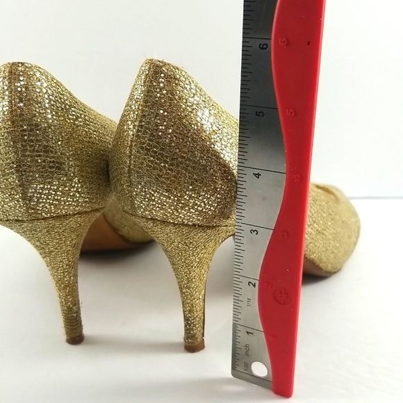 Kate Spade New York Gold Billie Peep Toe Size 9.  S586 - Picture 5 of 8